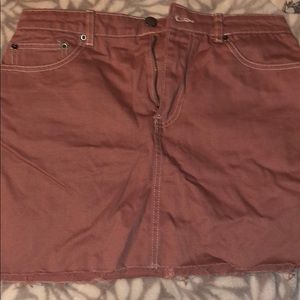 FOREVER 21 MAUVE DENIM MINI SKIRT